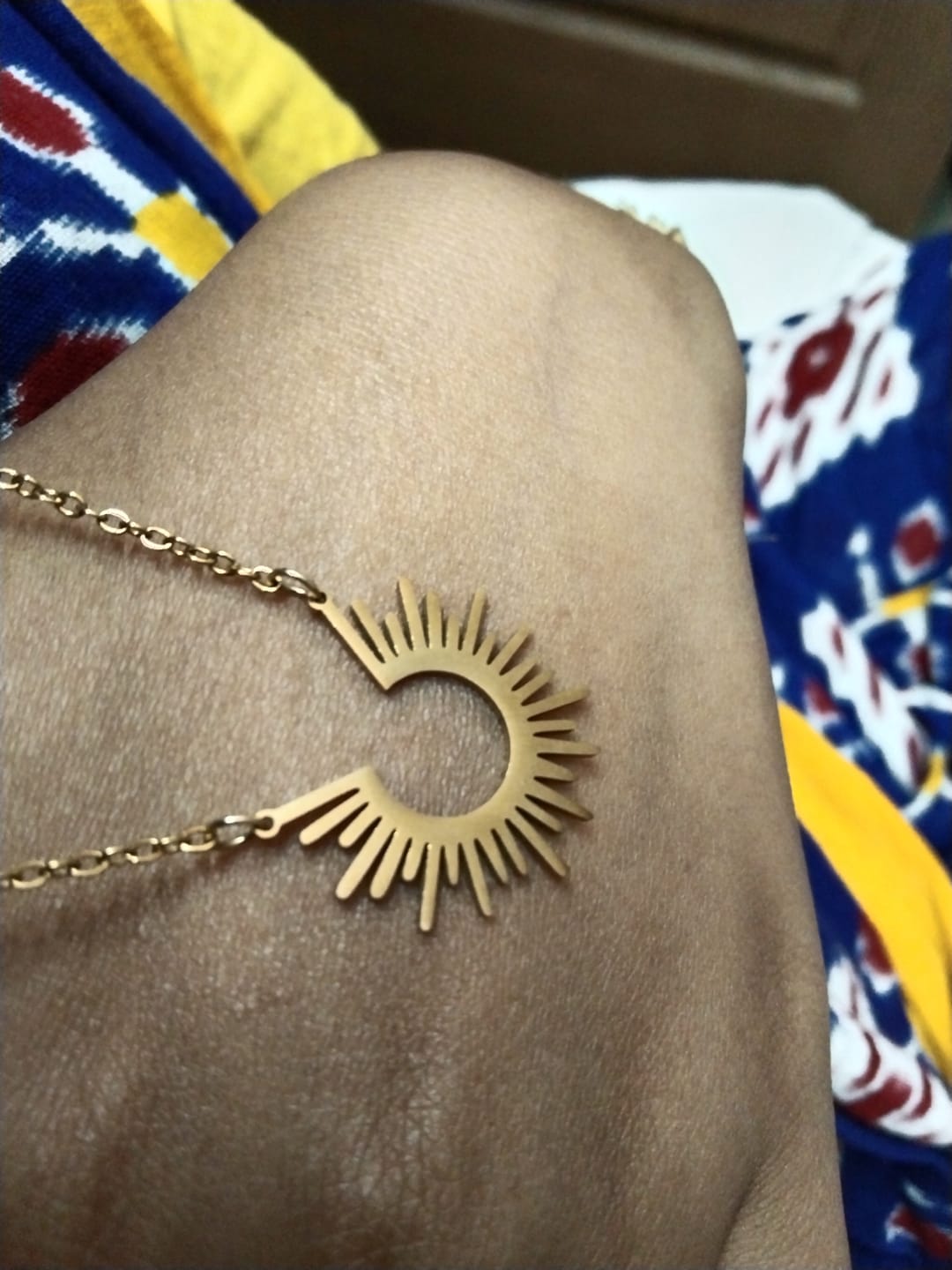 Customer photo review of White Heart Necklace
