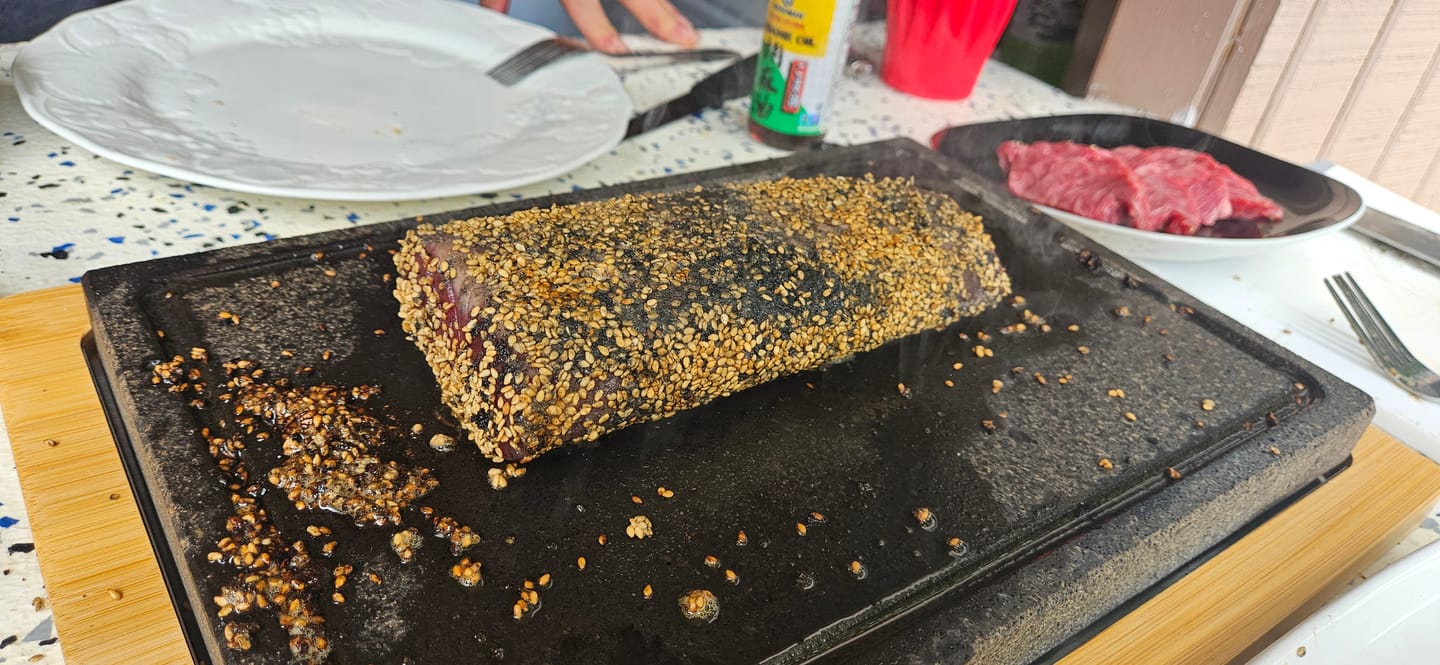 Customer photo review of Wild Bluefin Tuna Akami Saku Block - Sushi-Grade Lean Bluefin