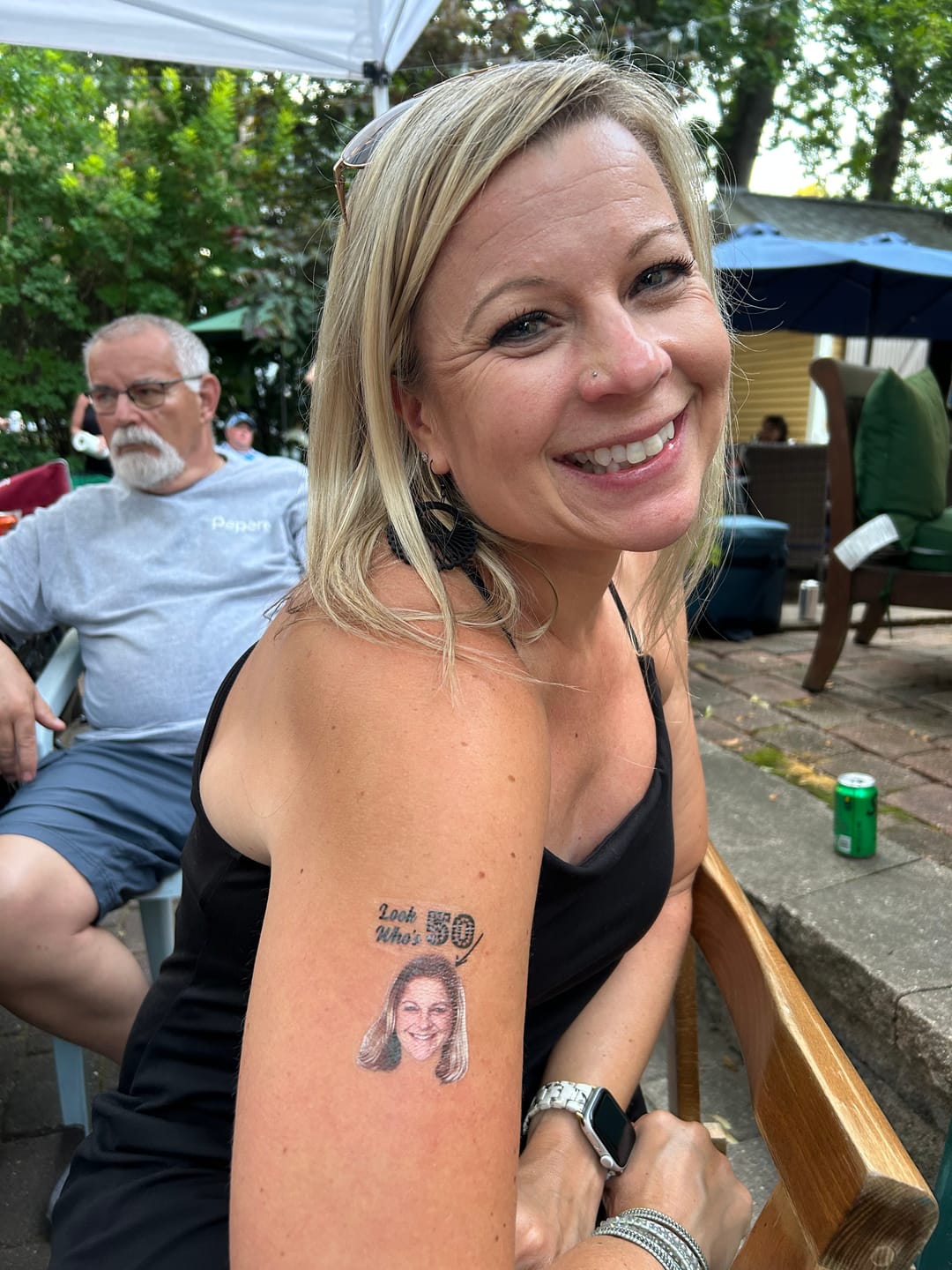 Customer photo review of Look Who's Birthday! Custom Tattoo