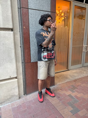 Customer photo review of Vale Forever Jesus Hardy Tee Black