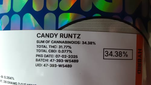 Customer photo review of Candy Runtz - 28 Grams - Minis (Hybrid)