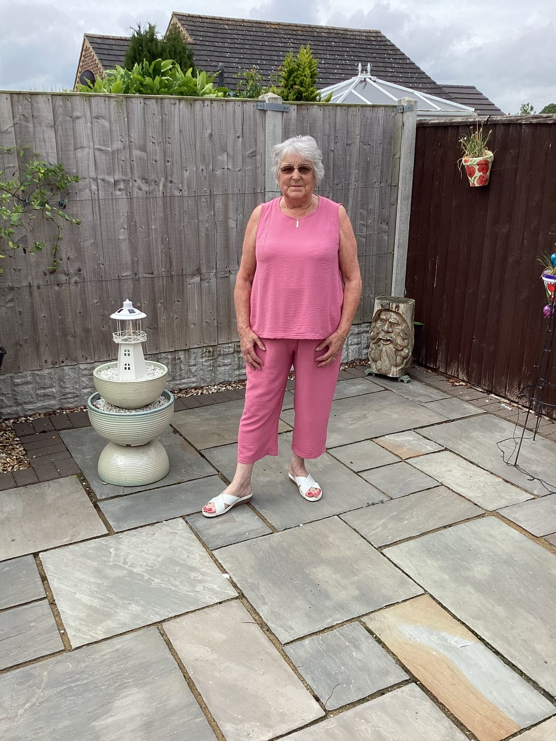 Customer photo review of Plain Italian Stretch Crepe Polyester Fabric