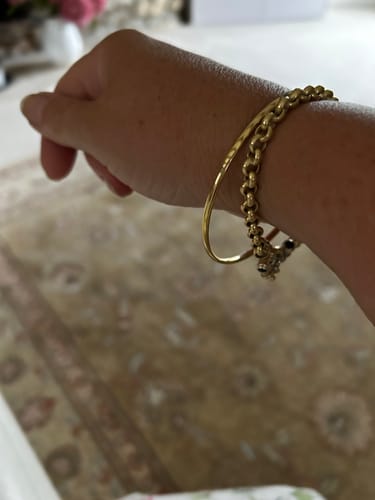 Customer photo review of Classic Gold Bangle