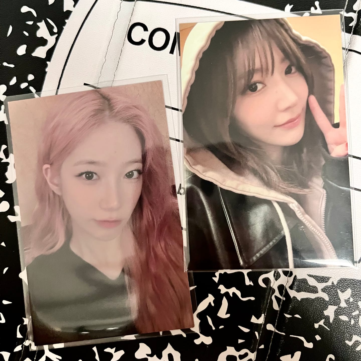 Customer photo review of Premium Photocard Sleeves - Slim - Clear