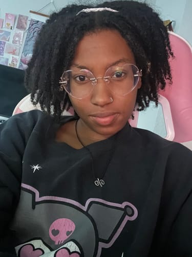 Customer photo review of Lovie Eyeglasses