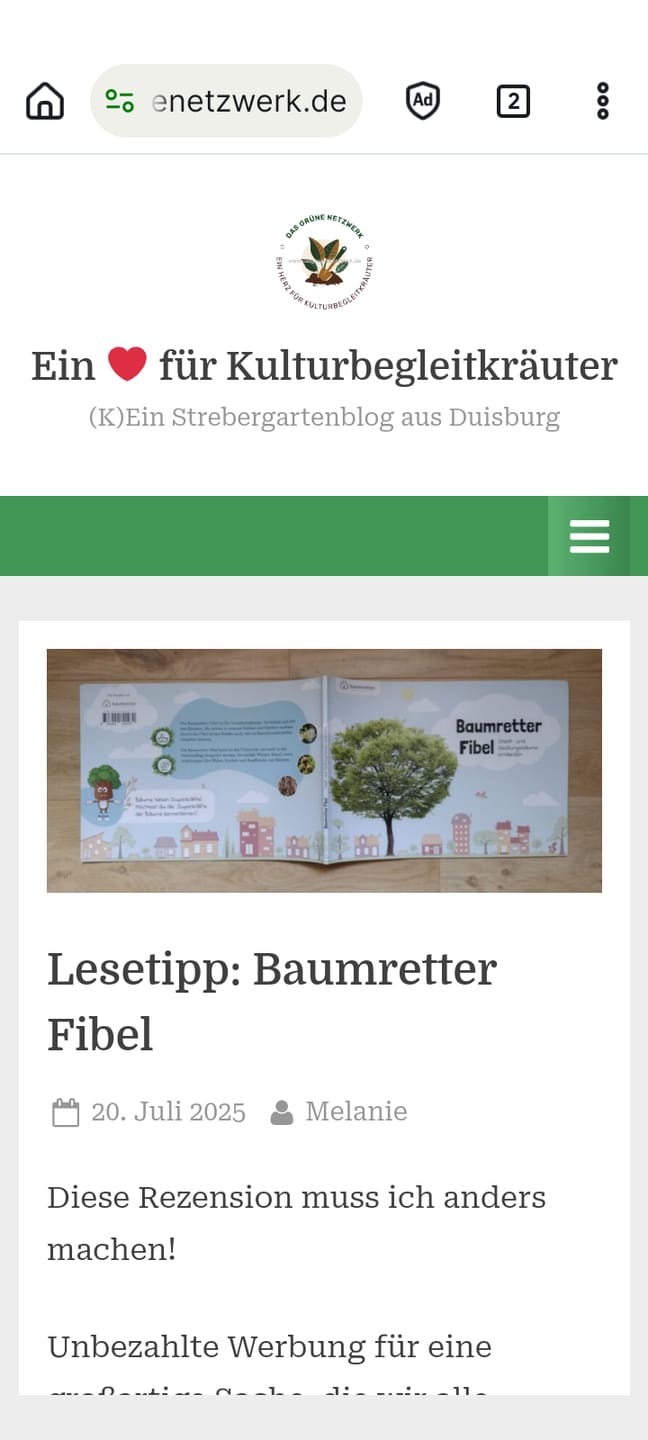 Customer photo review of Die Baumretter Fibel für Kinder (Buch mit 72 farbigen Seiten)