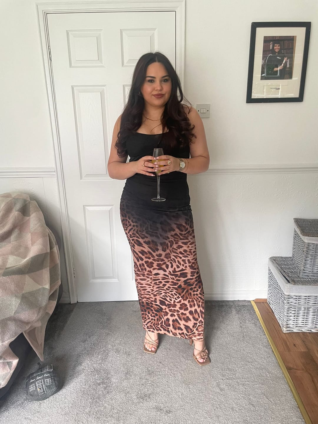Customer photo review of BLAIR SCULPTING MIDI DRESS