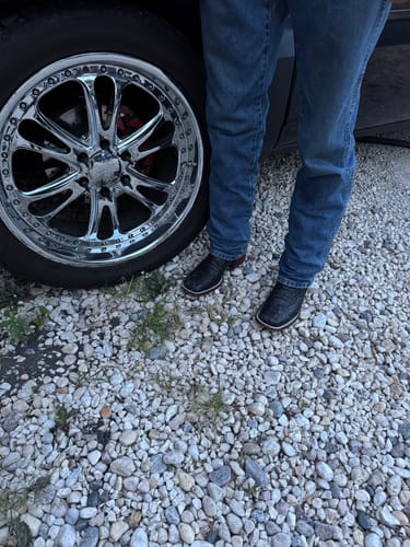 Customer photo review of Men’s Black Caiman Back With Red Shaft