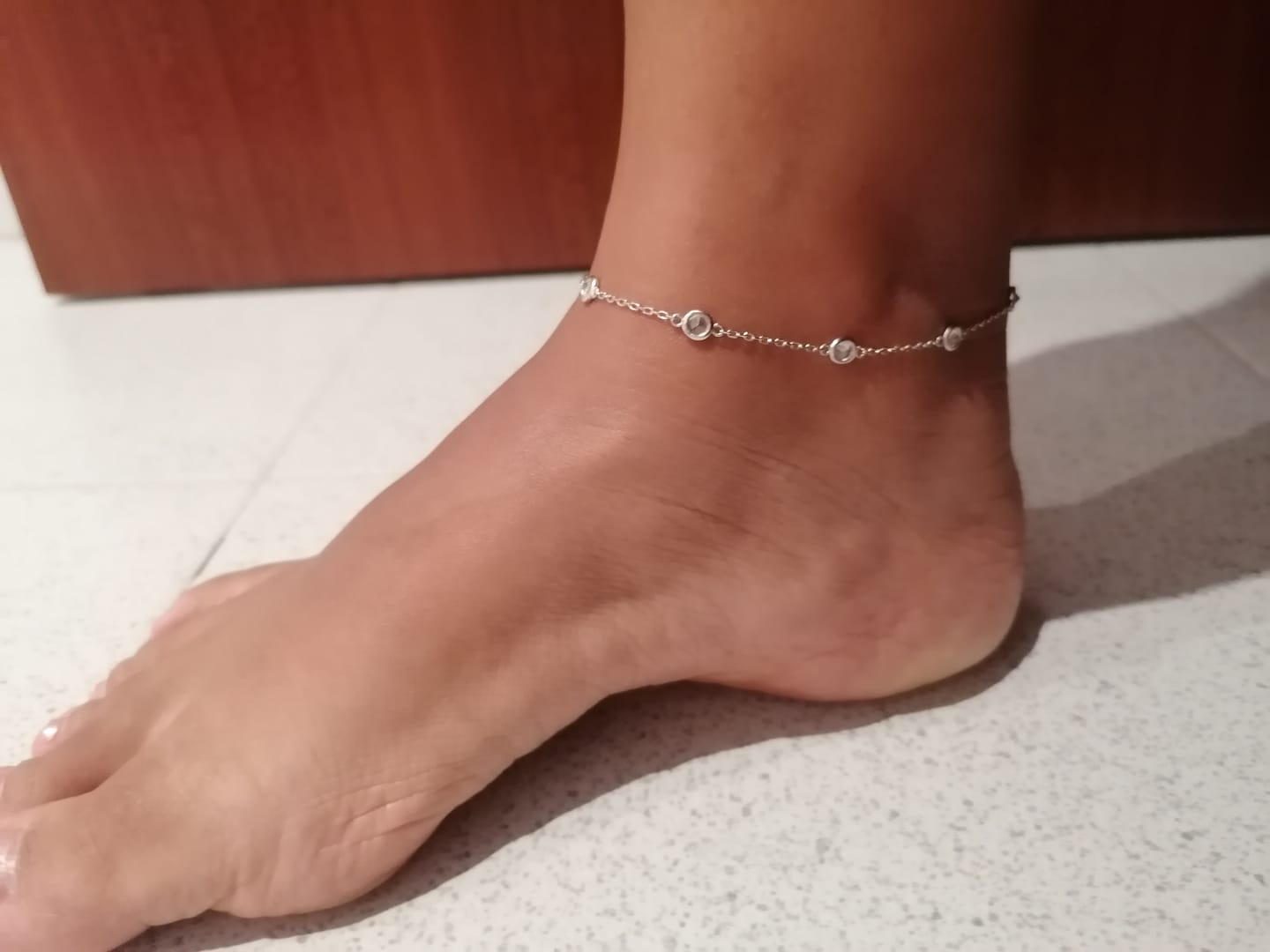 Customer photo review of Tobillera Diamonds