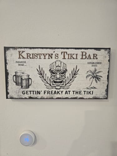 Customer photo review of Tiki Bar Sign II