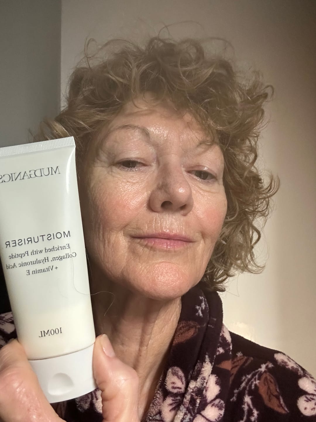Customer photo review of Peptide Collagen Moisturiser with Hyaluronic Acid