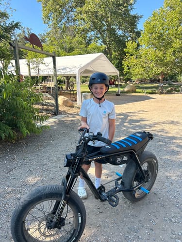 Customer photo review of Custom Seat Cover: Super73 Z Series