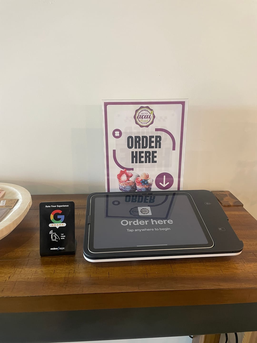 Customer photo review of NFC Google Review Stand