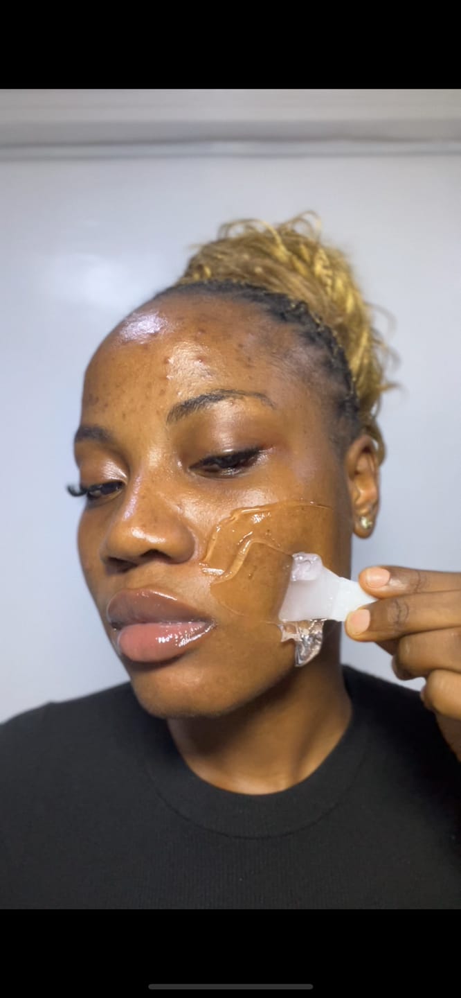 Customer photo review of PDRN collagen overnight mask Firming jelly