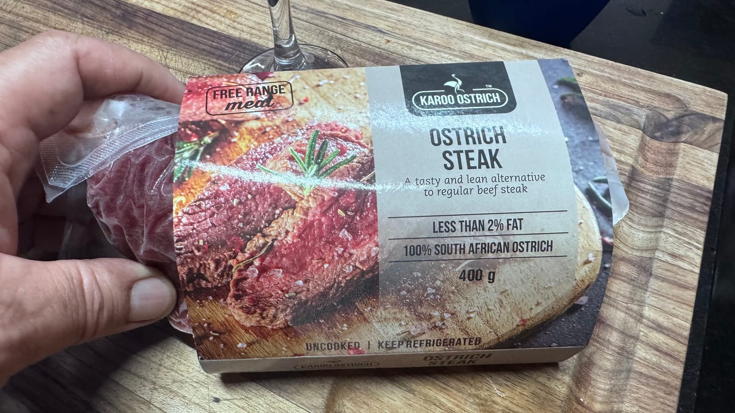 Customer photo review of Ostrich Steak