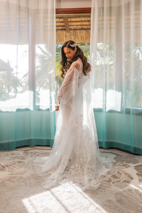 Customer photo review of BRIDAL ROBE - EMBER