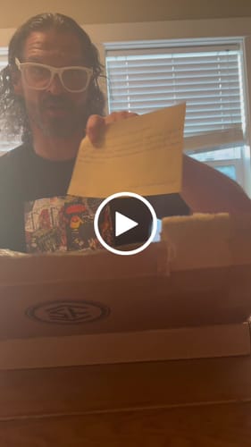 Customer video review of Hand-forged hardened bearded viking axe "Fenrisulfr" with carved handle