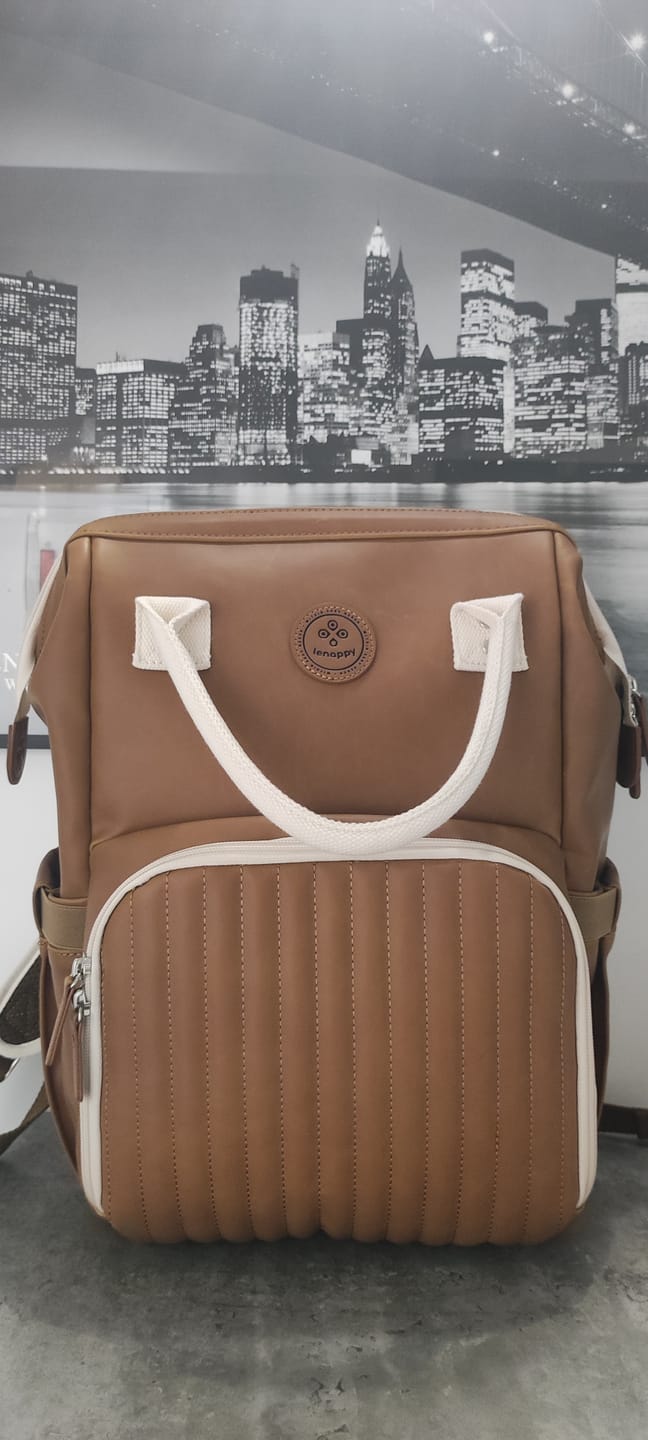 Customer photo review of Sac à dos à langer Richie - Sucre Brun