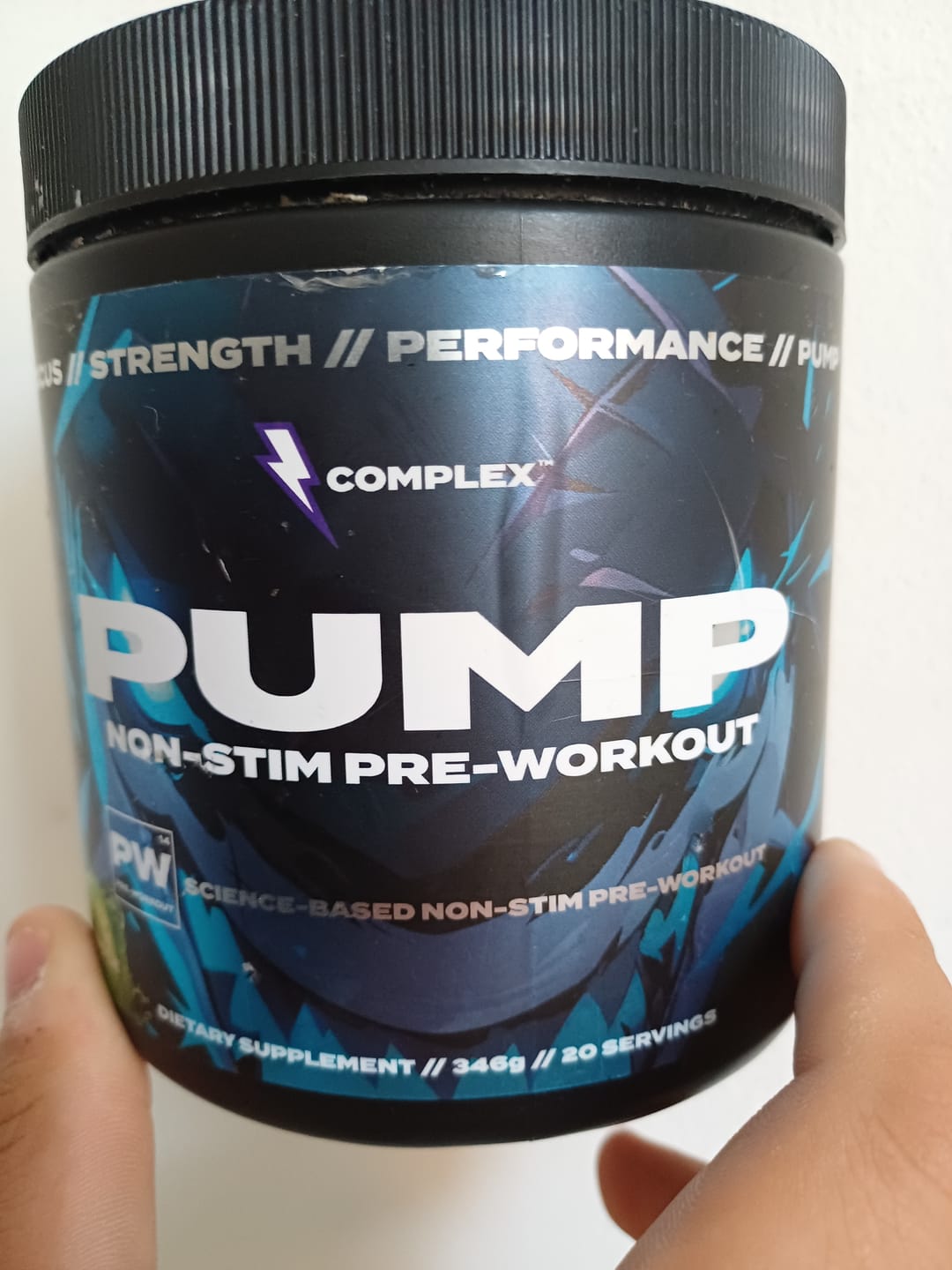Customer photo review of Pump Non-Stim Pre-workout