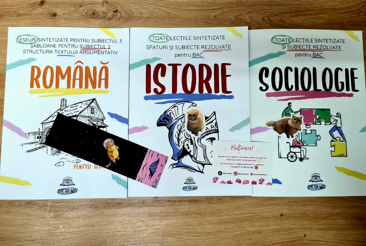 Customer photo review of Pachet Bacalaureat (Română + Istorie + Sociologie) Bacademia