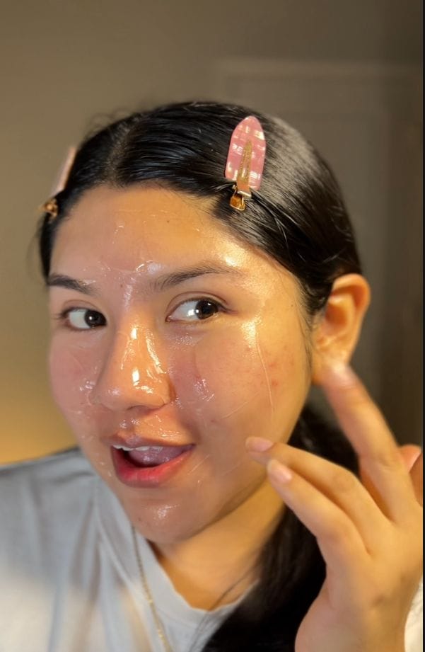 Customer photo review of PDRN collagen overnight mask Firming jelly