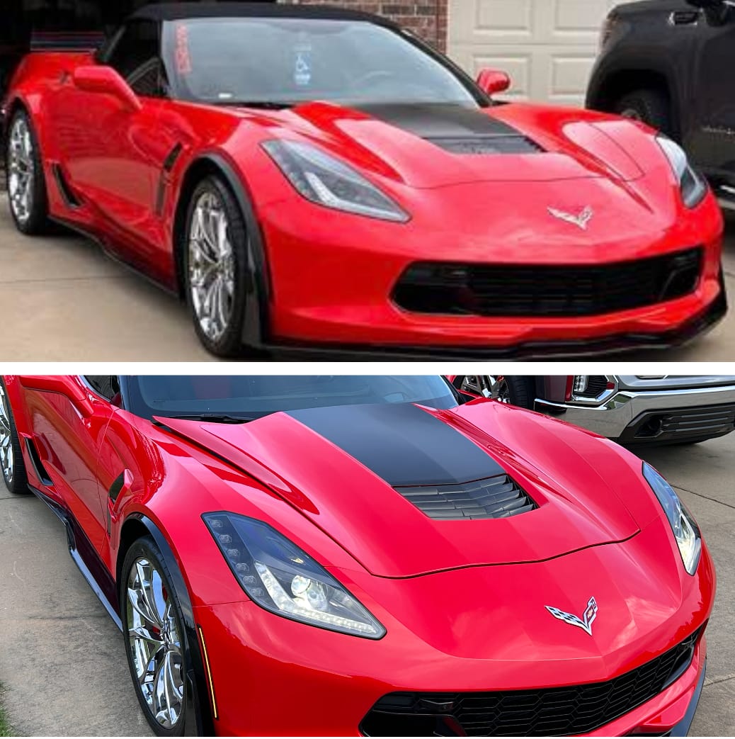 Customer photo review of Chevrolet Corvette C7 Front Fender Flares Wheel Trim