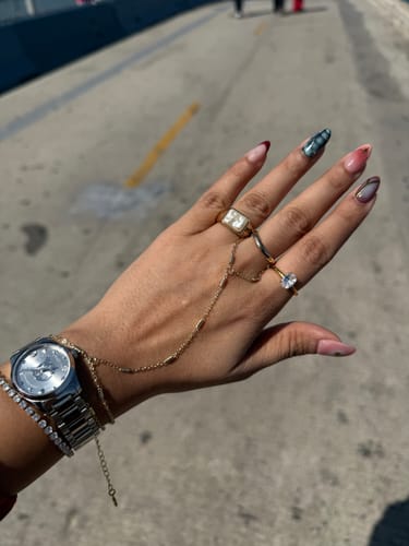 Customer photo review of OVAL RING - 18K GOLD-PLATED