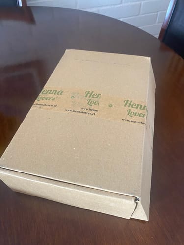 Reseña con foto de un cliente sobre Polvo de Índigo