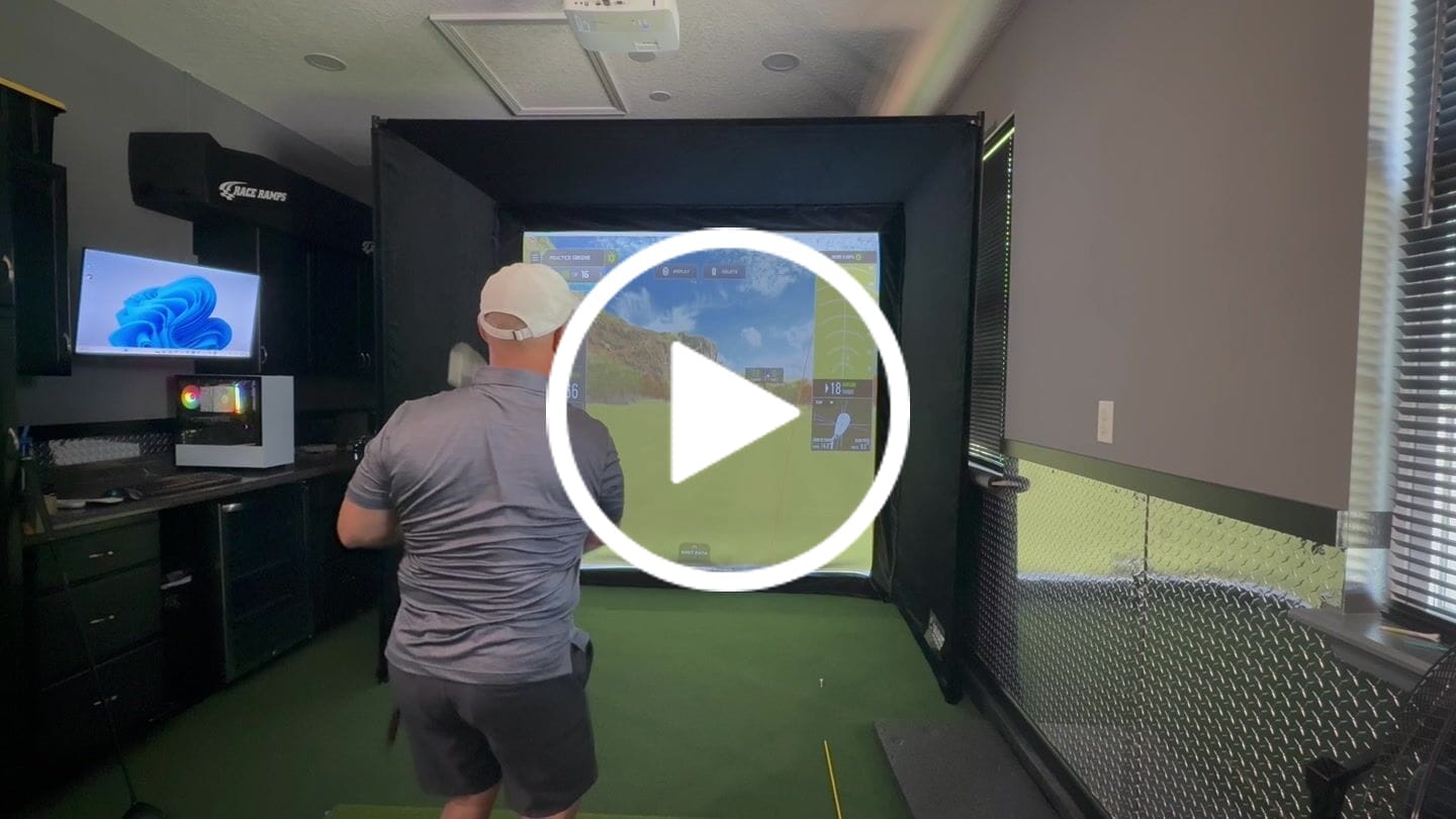 Customer video review of Optoma 4K400STx Short Throw Golf Simulator Projector