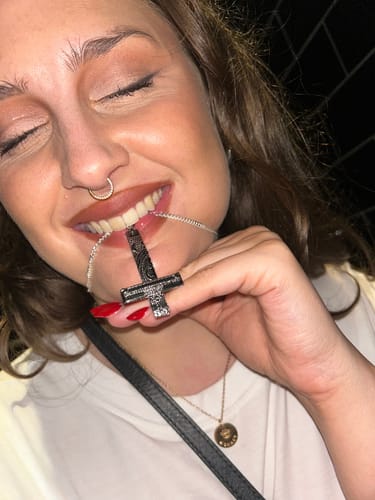 Customer photo review of 3MM STERLING SILVER CURB CHAIN