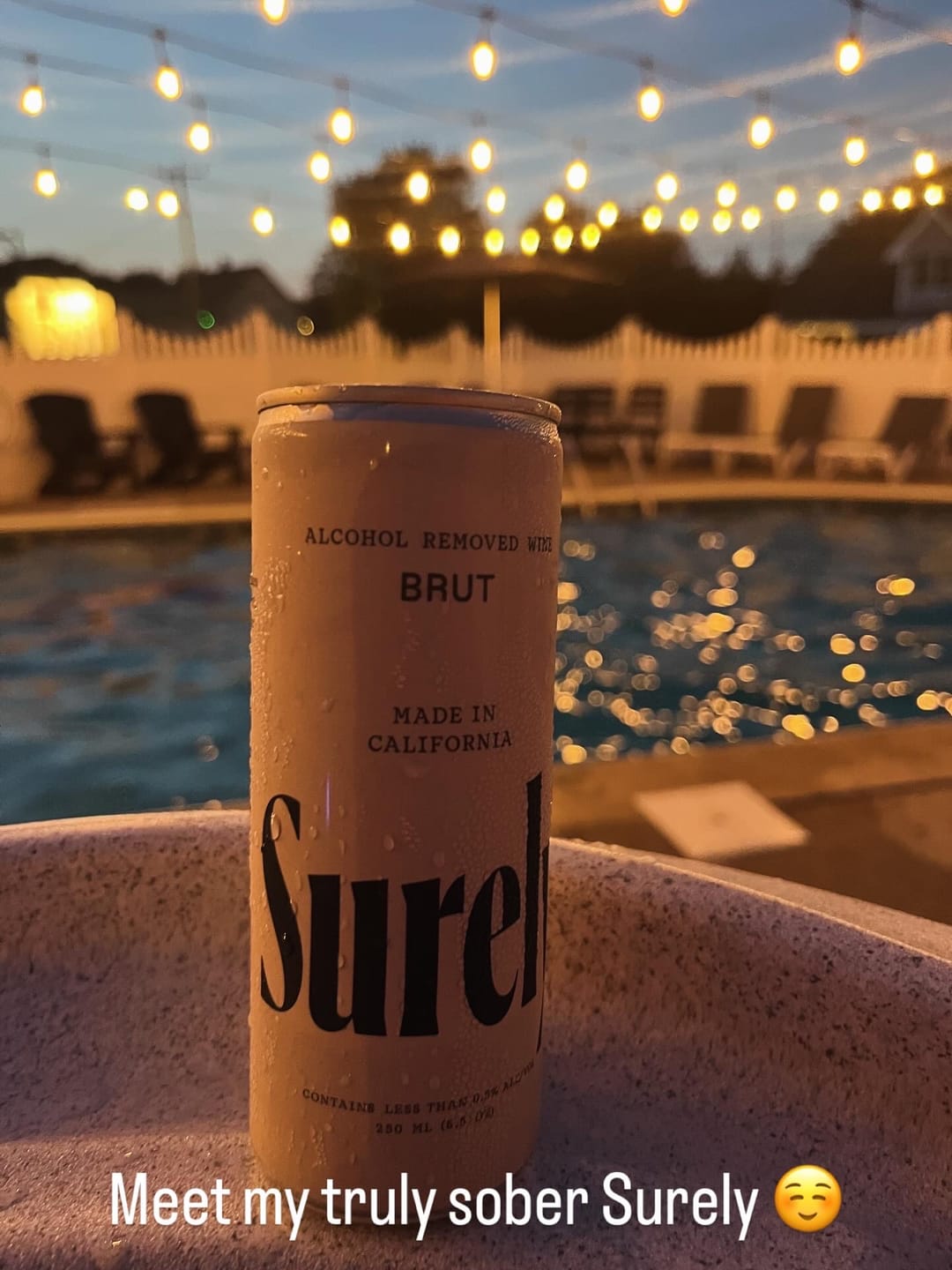 Customer photo review of Non-Alcoholic Sparkling Rosé Can 4-Pack