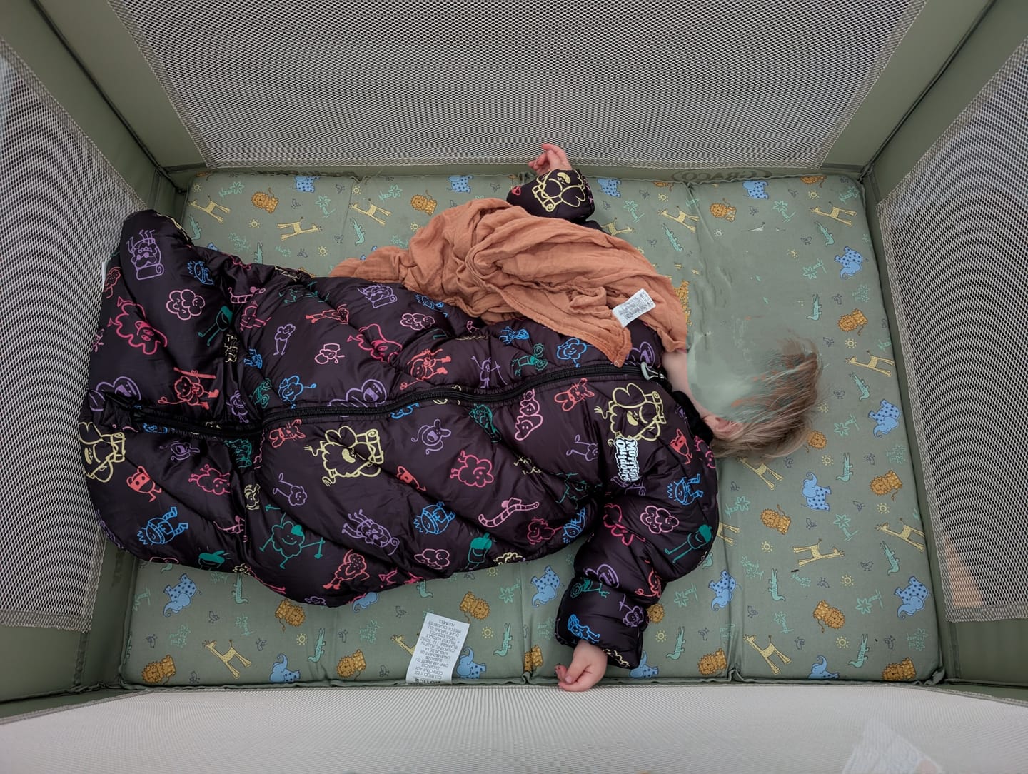 Customer photo review of Big Mo Kids Sleeping Bag (18-36 months)