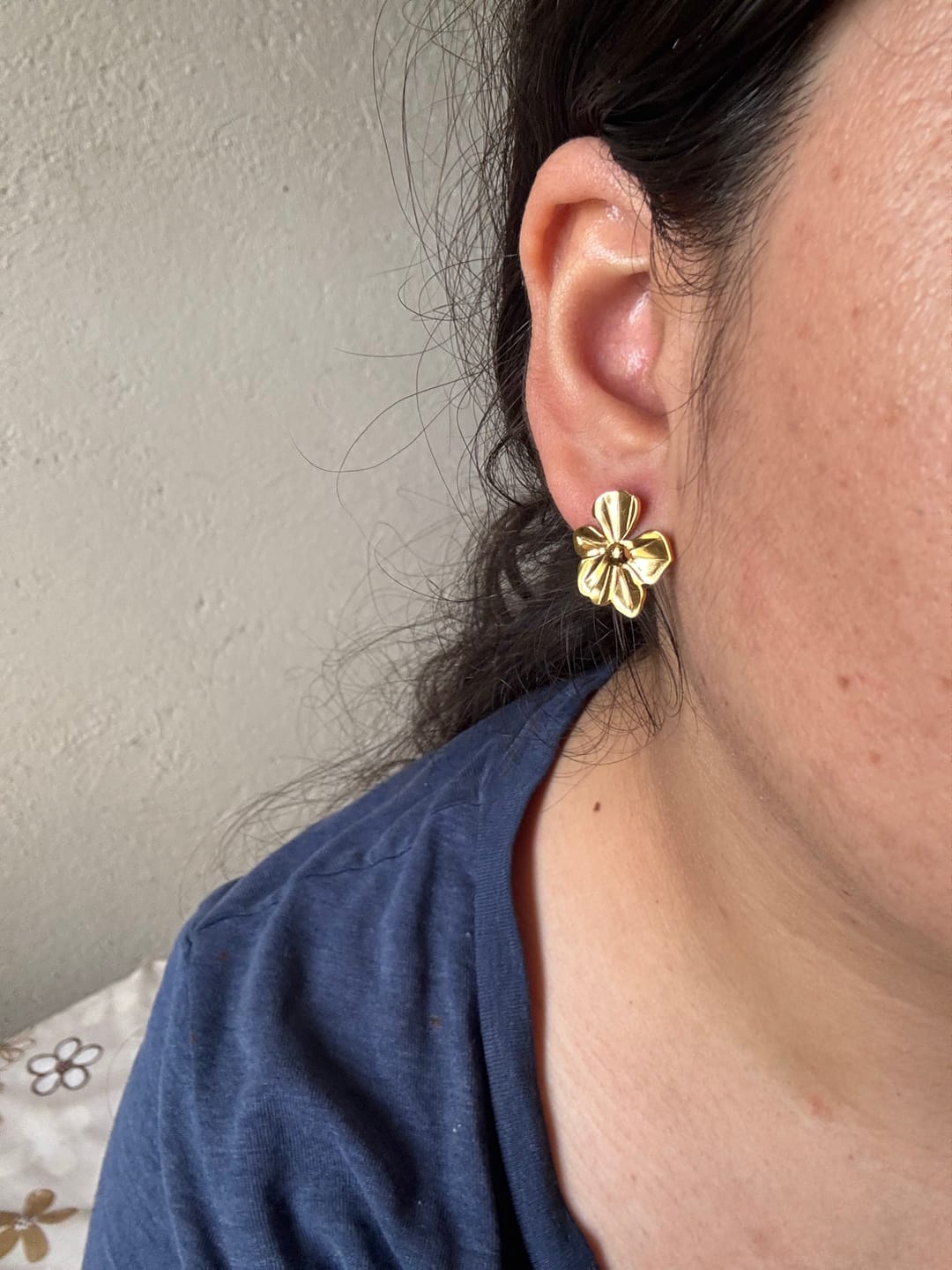 Customer photo review of Par Arete Mini Flor