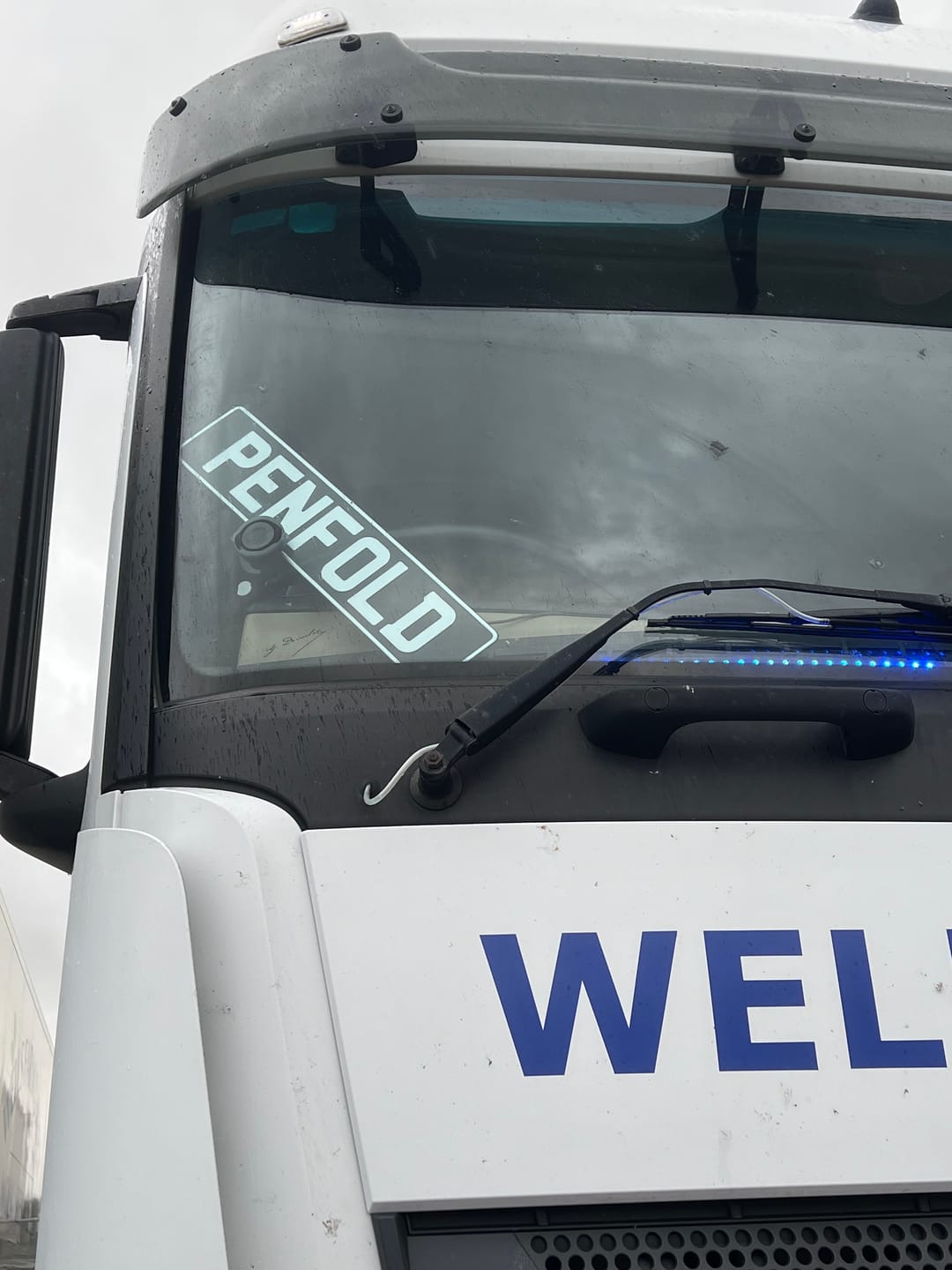 Customer photo review of Classic Oblong Metal Pressed Number Plate - 520mm x 111mm