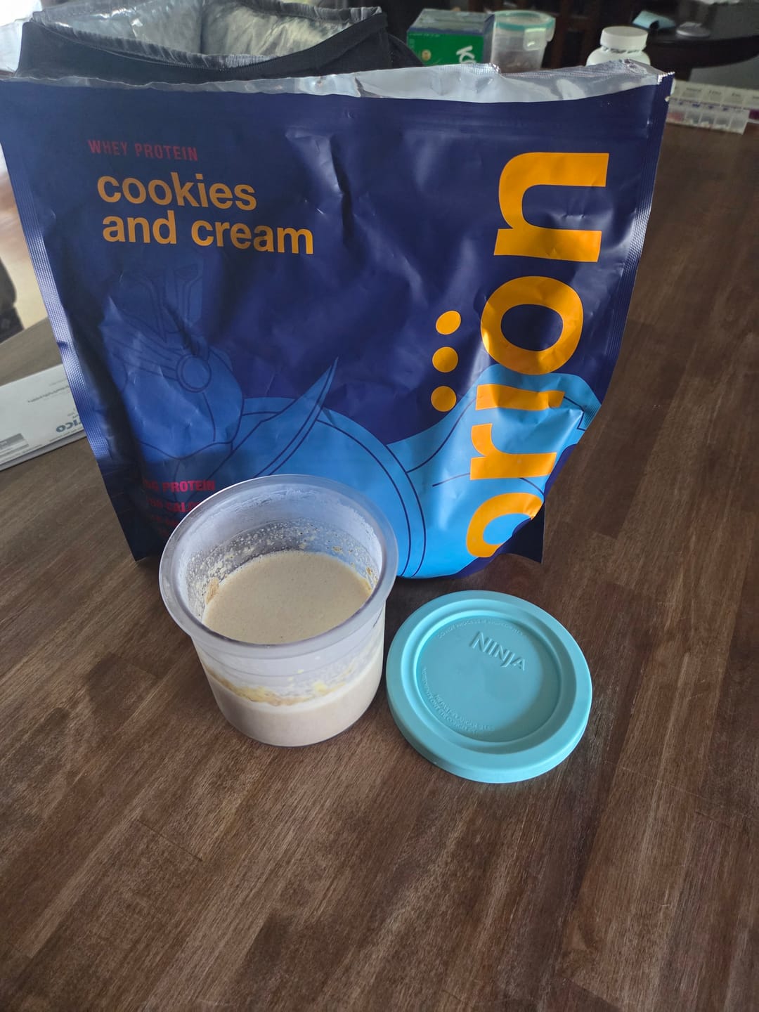 Customer photo review of Cookies and Cream Whey Isolate