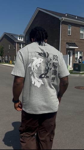 Customer photo review of Ying Yang Koi T-Shirt