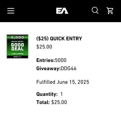 Customer photo review of ($25) QUICK ENTRY