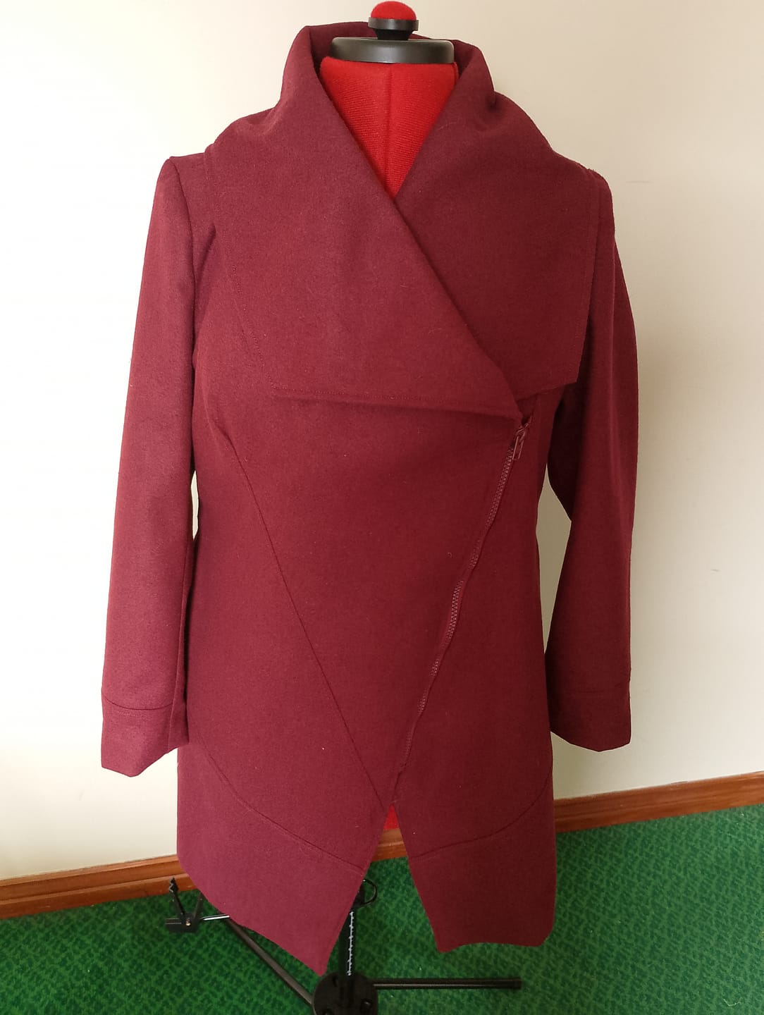 Customer photo review of Plain Wool Blend Fabric