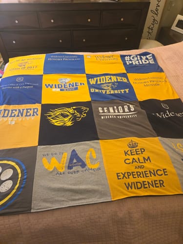 Customer photo review of Classic T-Shirt Blanket