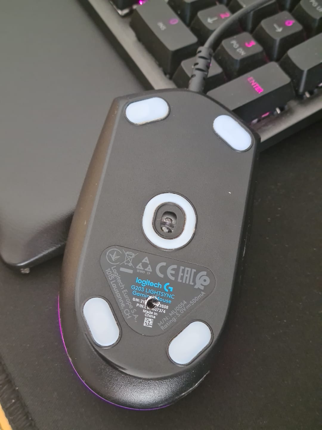 Customer photo review of Logitech g203/g102 için Hoverpad V3 Mouse Skate