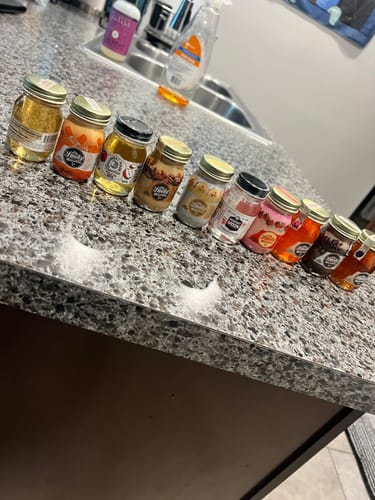 Customer photo review of Mini Moonshine 50ML 10Pk Tasting Kit
