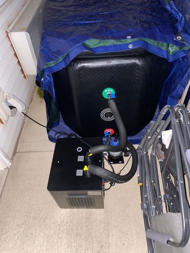 Customer photo review of Triumph XL Cold Plunge Tub + Chiller Bundle