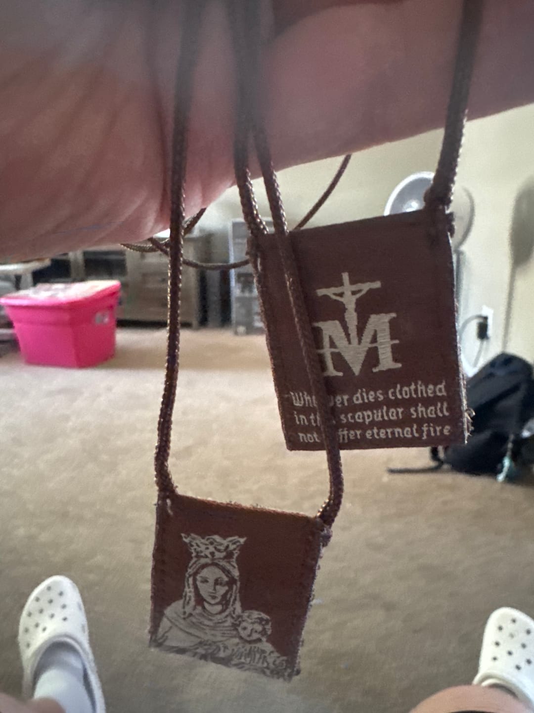 Customer photo review of Guadalupe | Our Lady of Guadalupe Premium Brown Scapular