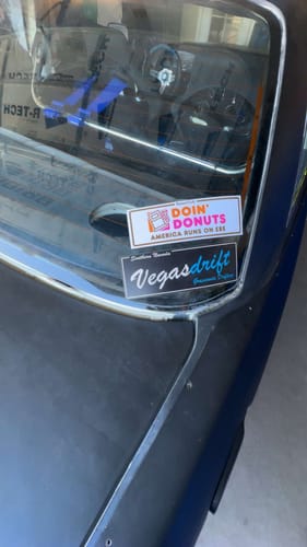 Customer photo review of DOIN' DONUTS SLAP STICKER