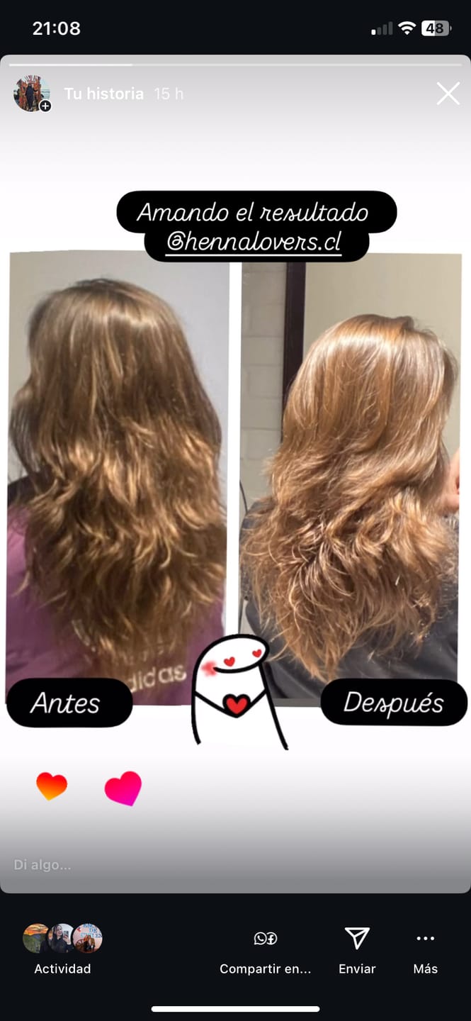 Customer photo review of Tratamiento Capilar Polvo de Cassia (Henna Neutra)