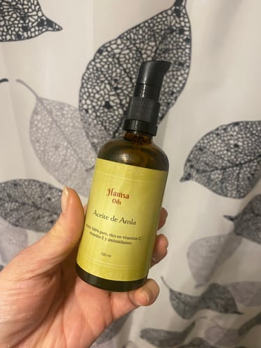 Reseña con foto de un cliente sobre Aceite de Amla Hamsa Oils (100 ml)
