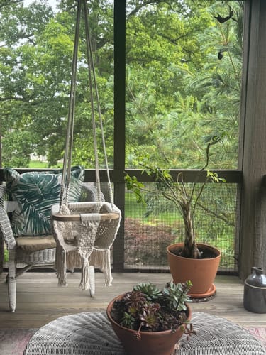 Customer photo review of Macrame Swing