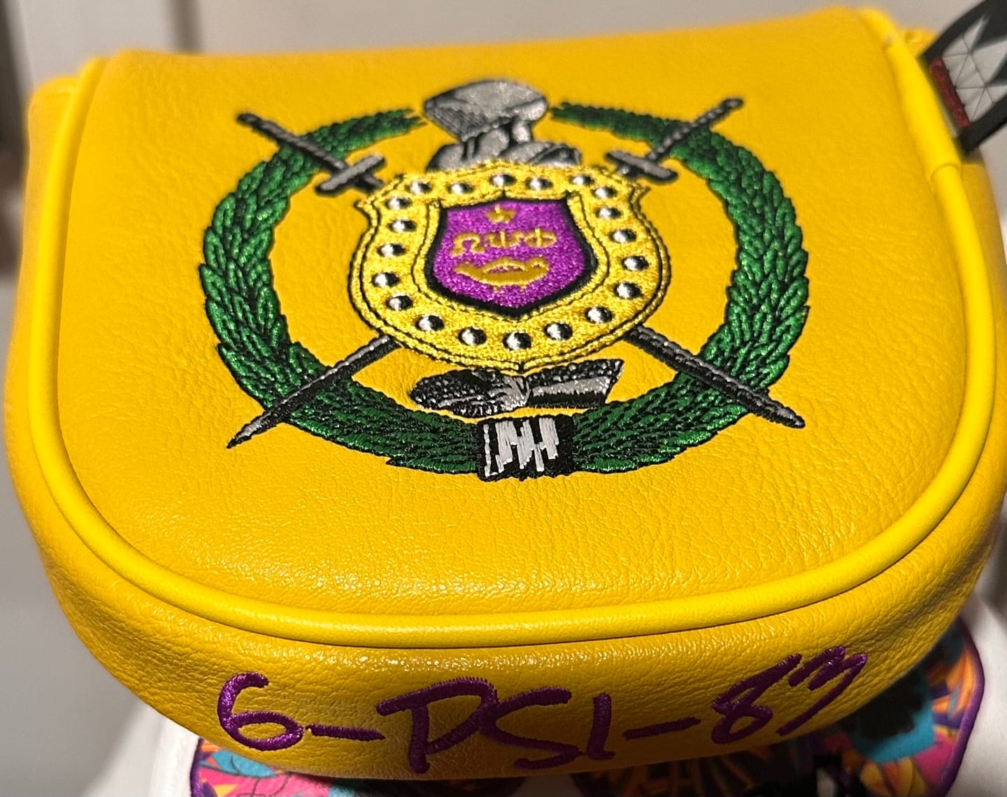 Customer photo review of Personalized LAB DF3 Custom Putter Headcover