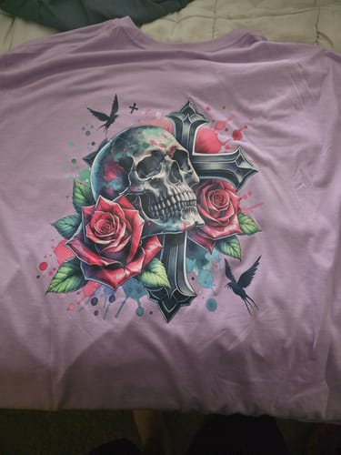 Customer photo review of DTF Starter Bundle: A3+(13x19) Hot Peel, 500g Soft Powder & 100ml Ink Set