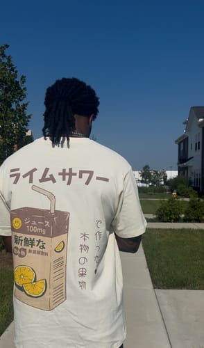Customer photo review of Lime Juice T-shirt
